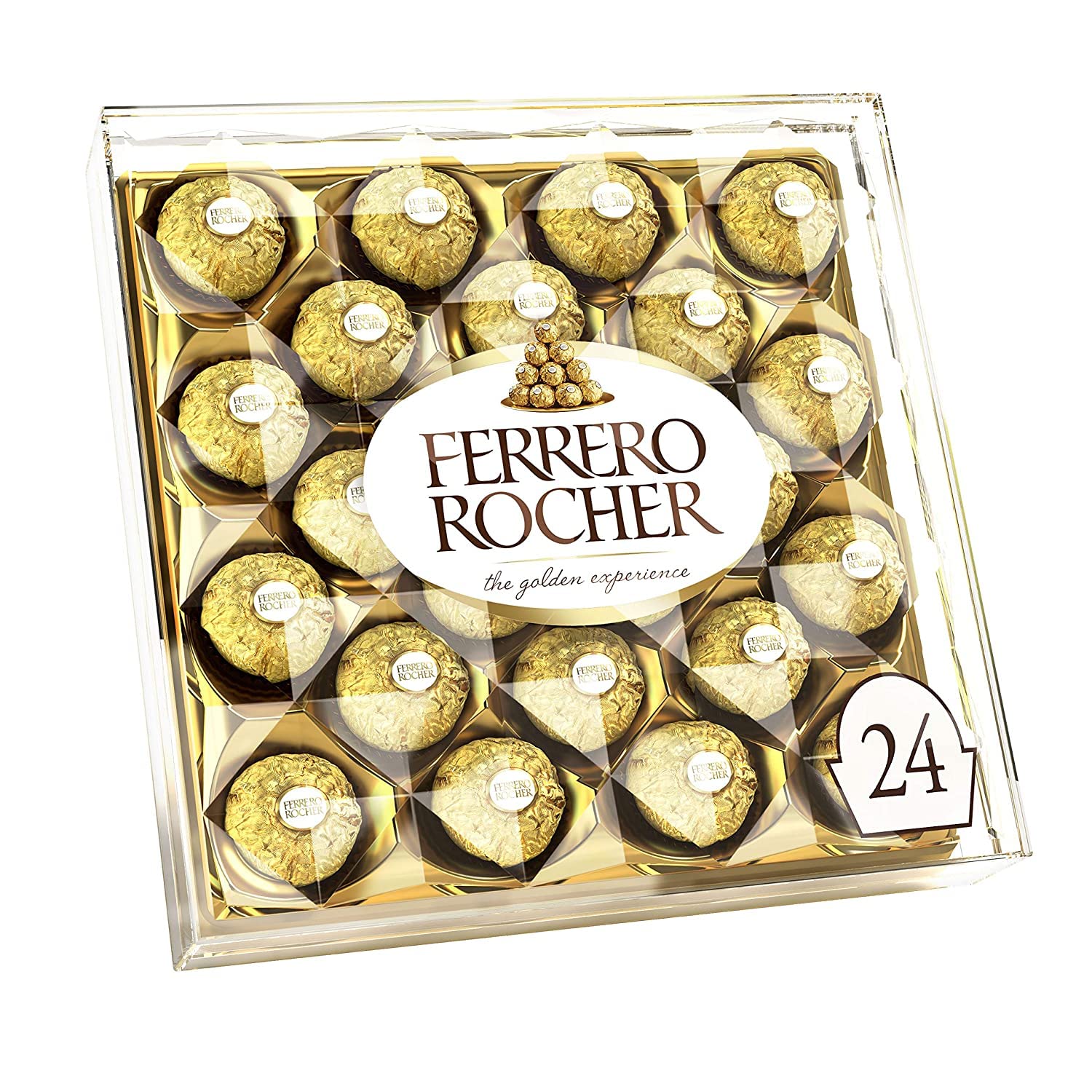 Ferrero Rocher Fine Hazelnut Milk Chocolate Candy, Perfect