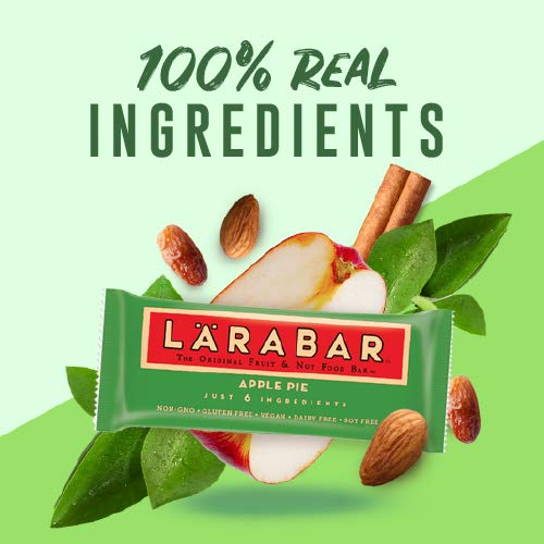 Larabar Apple Pie, Gluten Free Vegan Fruit & Nut Bar, 1.6 oz Bars, 16 Ct