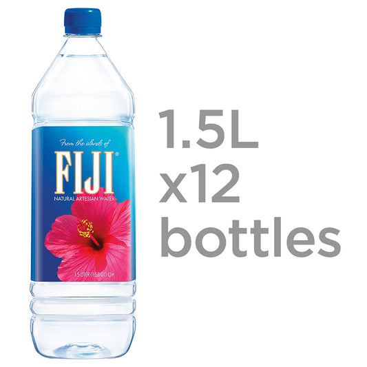 FIJI Natural Artesian Water, 50.7 Fl Ounce Bottle (Pack of 12)