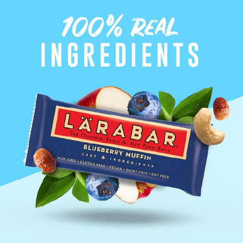 Larabar Bluberry Muffin, Gluten Free Vegan Fruit & Nut Bar, 1.6 oz, 16 ct