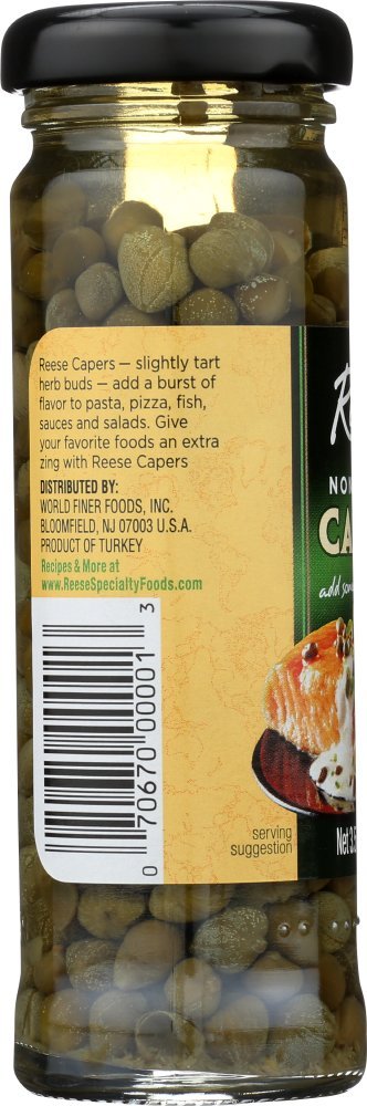 Reese Non Pareil Capers, 3.5-Ounces (Pack of 12)
