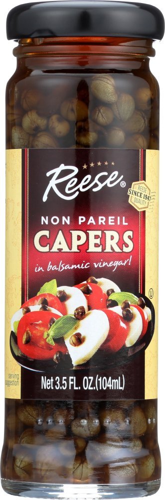 Reese Non Pareil Capers with Balsamic, 3.5-Ounces (Pack of 12)