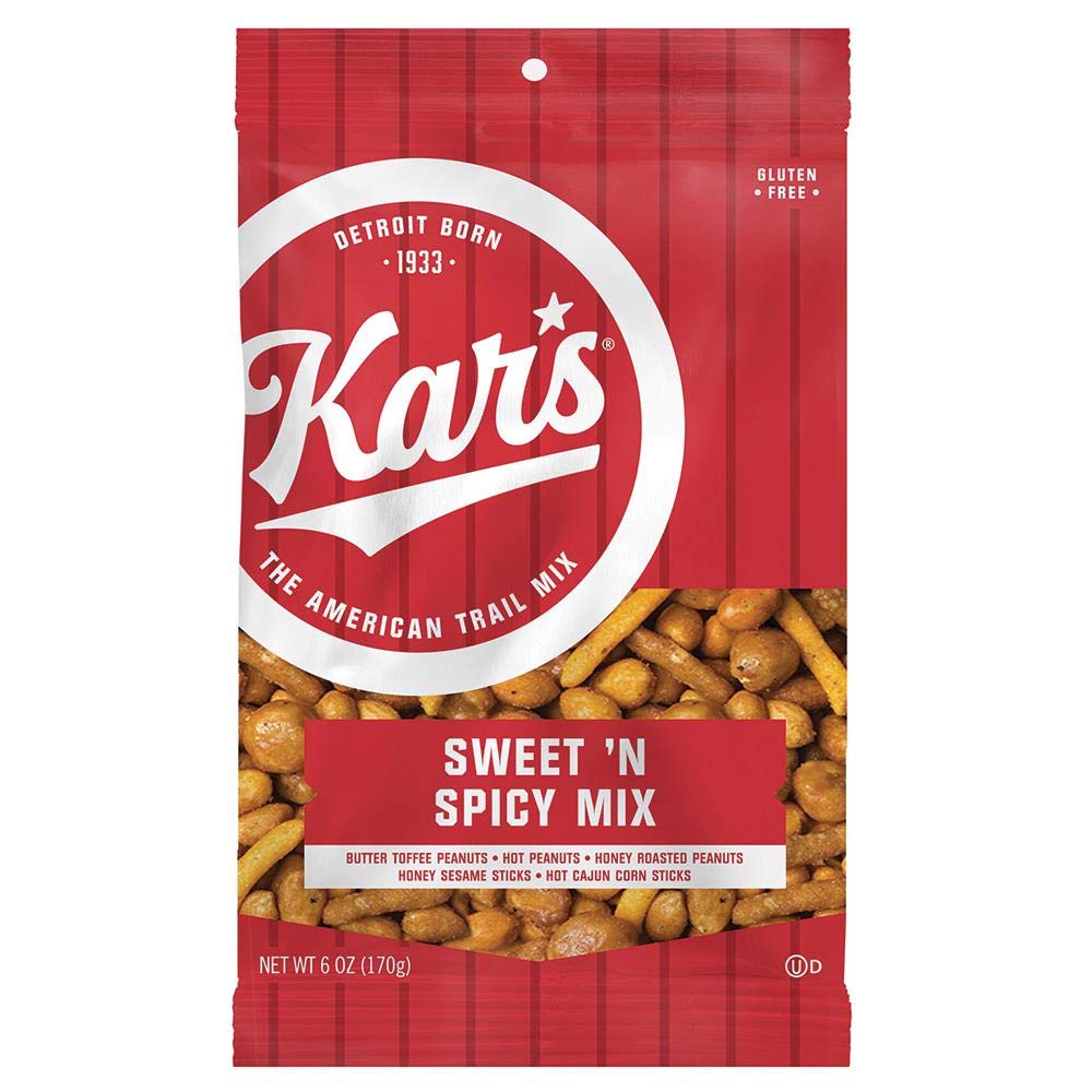 Kar’s Nuts Original Sweet ‘N Spicy Trail Mix, Gluten-Free Snacks, 72 Oz , Pack of 12