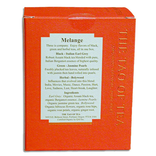 The Tao of Tea, Melange Assorted Pyramid Sachets, 1.32 Ounce