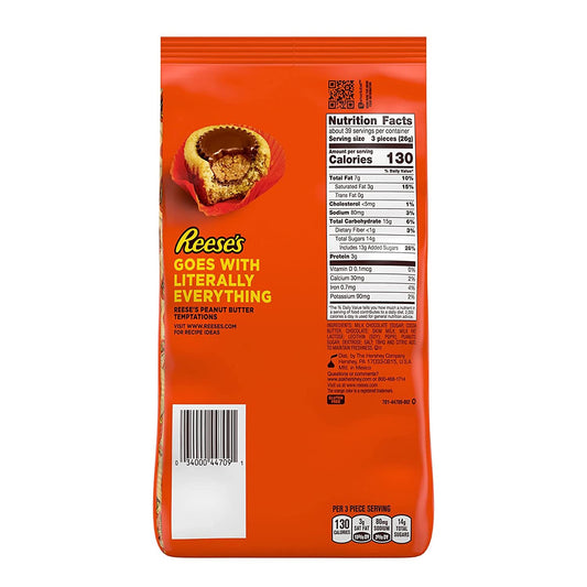 REESE'S Miniatures Milk Chocolate Peanut Butter Cups Candy, Easter, 35.6 oz Bulk Party Bag