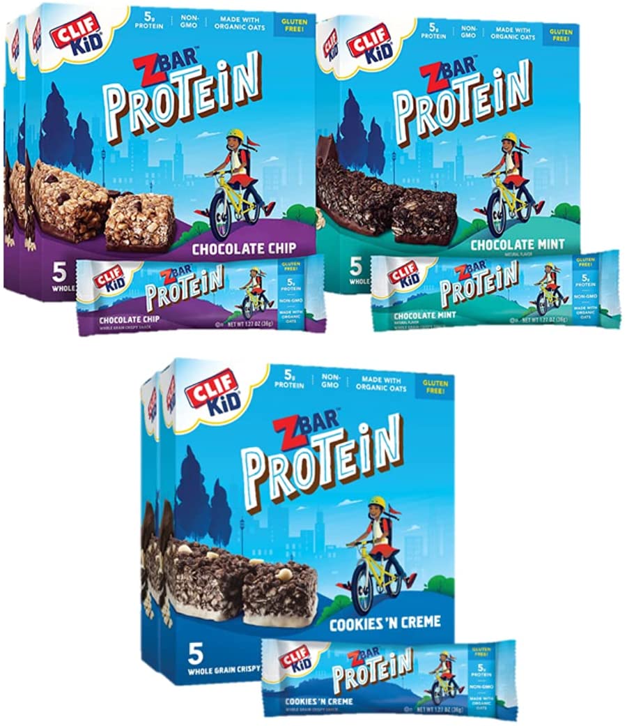 Clif Kid ZBAR - Protein Granola Bars - Value Pack - Gluten Free - Non-GMO - Lunch Box Snacks