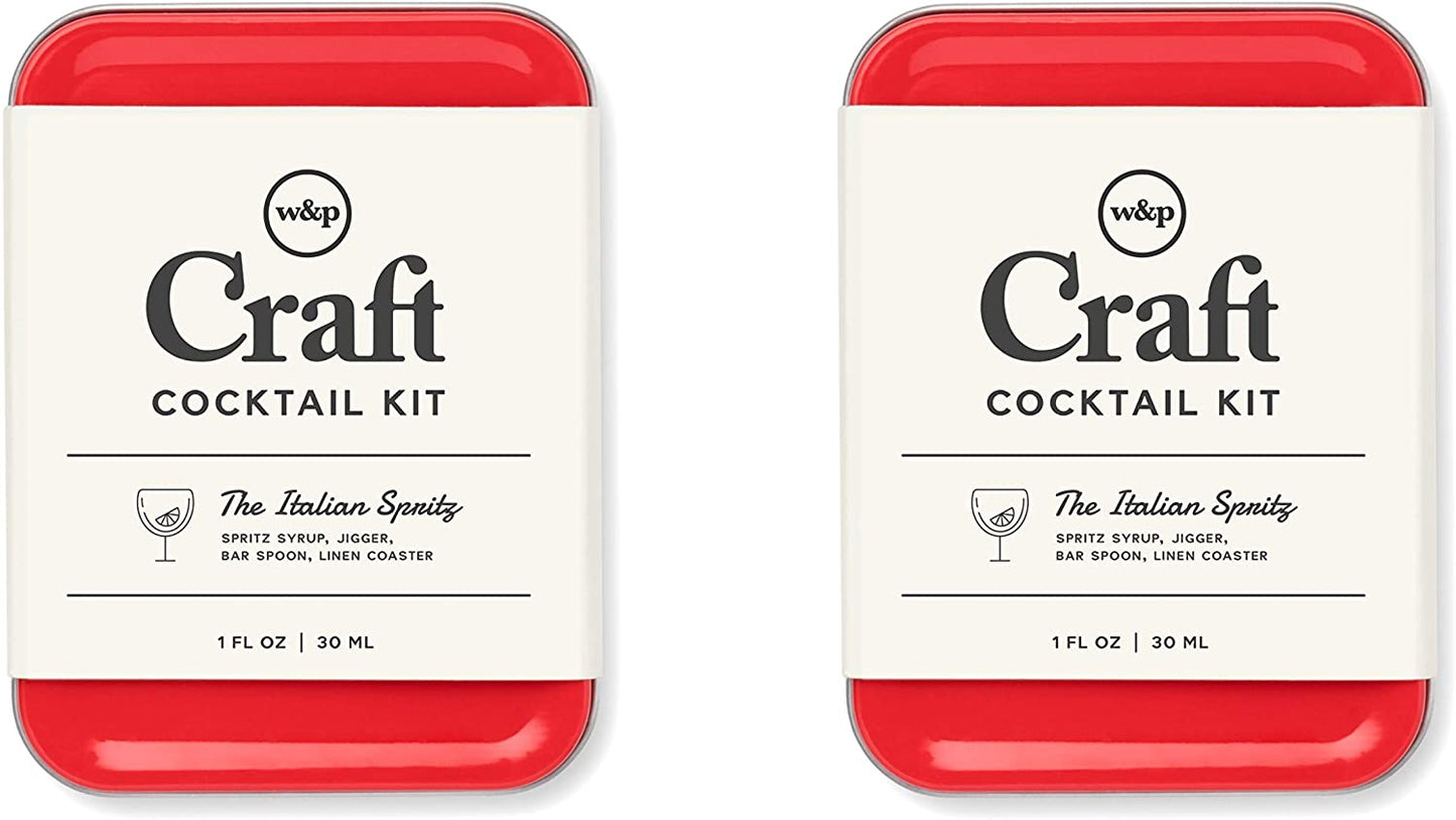 W&P Craft Cocktail Kit, Italian Spritz, Portable Kit for Drinks on the Go, Carry On Cocktail Kit, Makes A Great Gift, Pack of 2