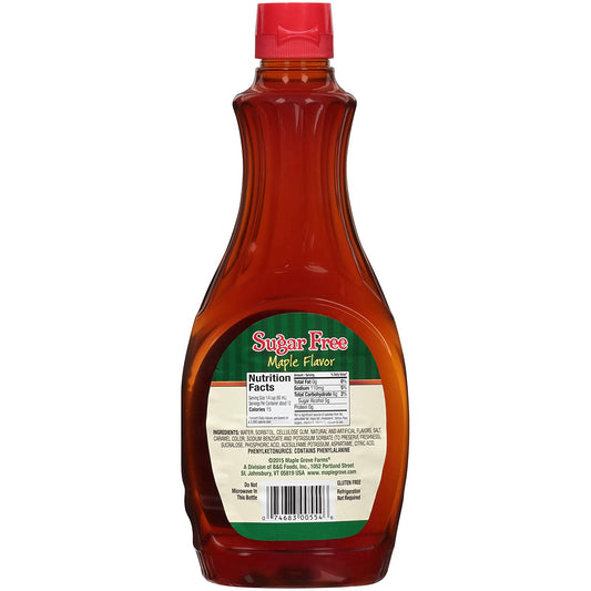 Maple Grove Farms, Syrup, Sugar Free, 24 Ounce