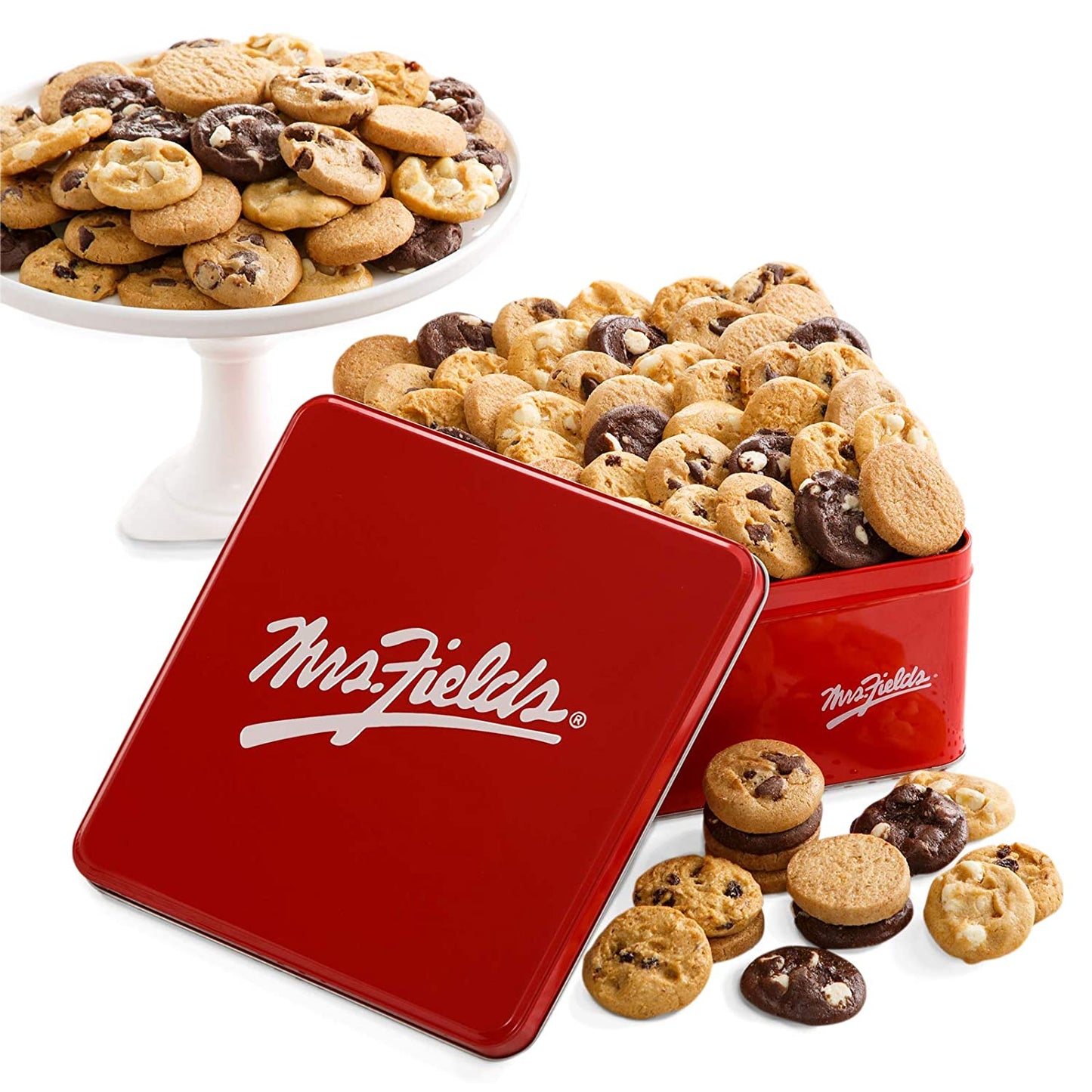 Mrs. Fields Cookies Classic 90 Nibbler Bites-Sized Cookie Tin