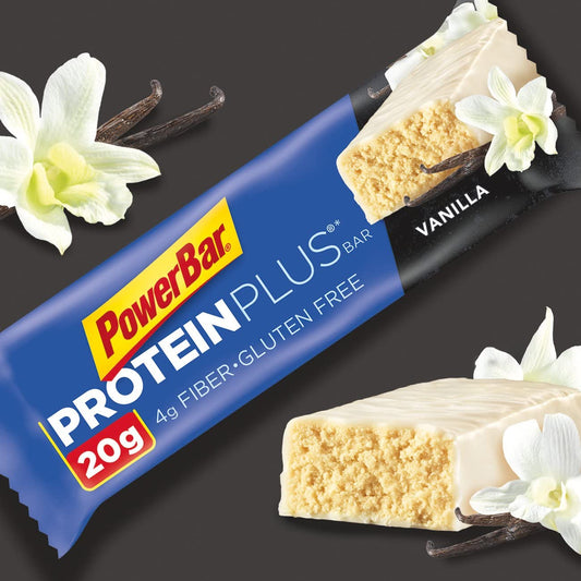 PowerBar Protein Plus Bar, Vanilla, 2.11 Ounce (15 Bars)