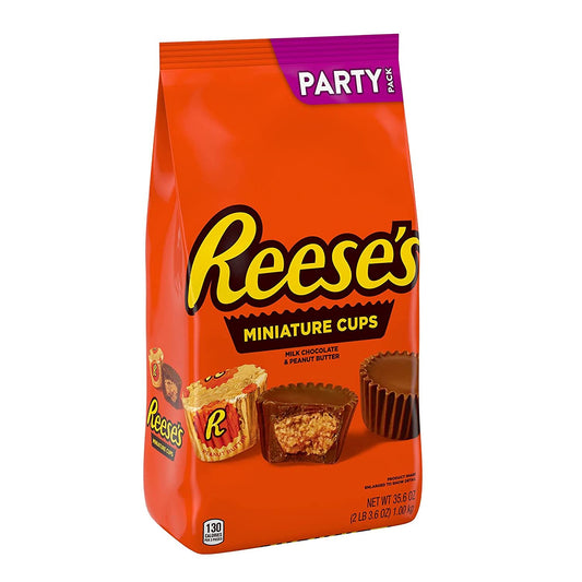 REESE'S Miniatures Milk Chocolate Peanut Butter Cups Candy, Easter, 35.6 oz Bulk Party Bag