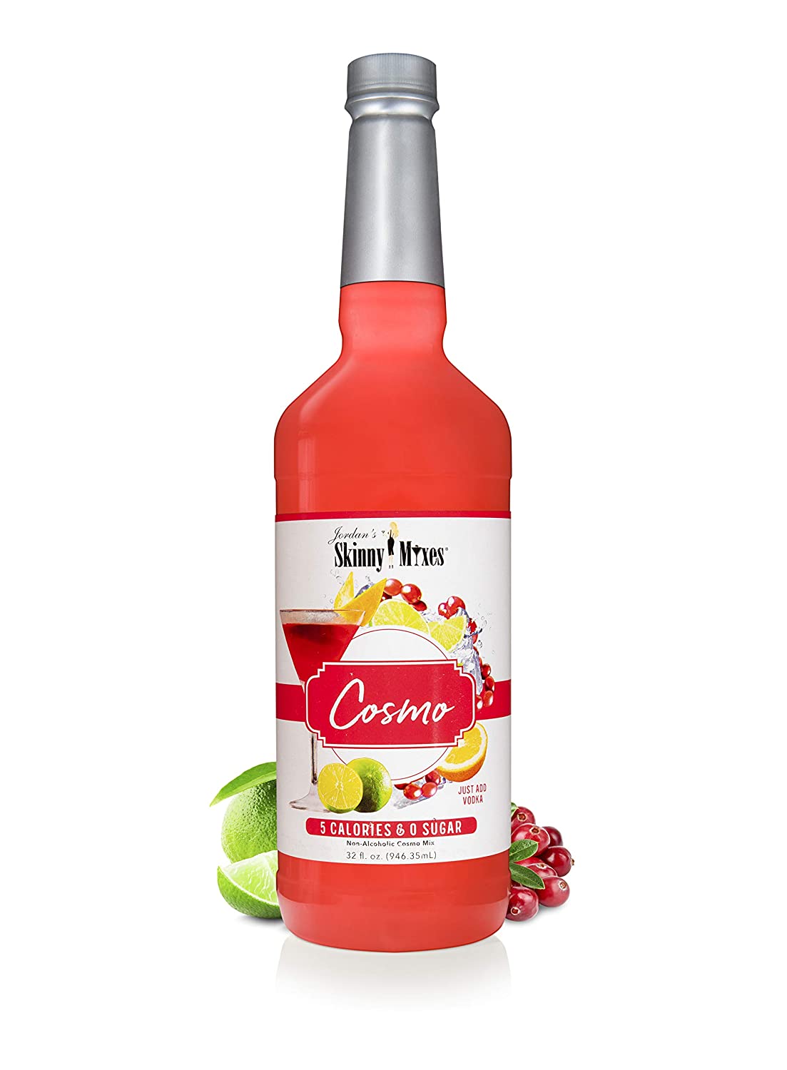 Jordan's Skinny Mixes Cosmo, Sugar Free Cocktail Flavoring Mix, 32 Ounce BottleJordan's Skinny Mixes Cosmo, Sugar Free Cocktail Flavoring Mix, 32 Ounce Bottle