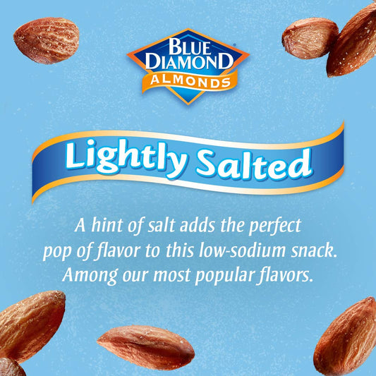 Blue Diamond Almonds Low Sodium Lightly Salted Snack Nuts, 40 Oz Resealable Bag (Pack of 1)