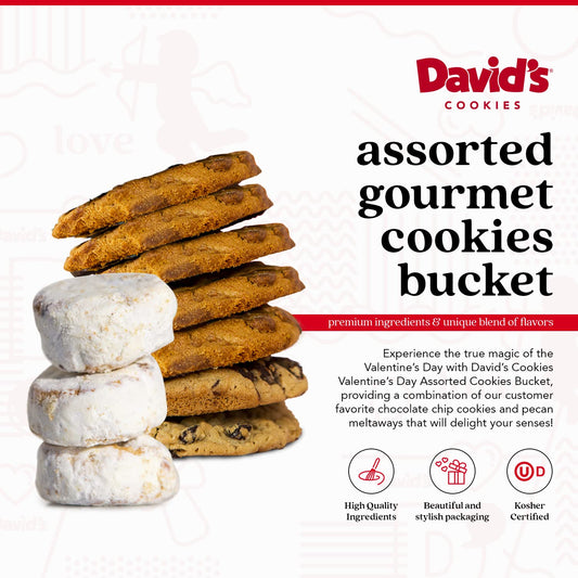 David’s Cookies Valentines Day Assorted Cookies Bucket