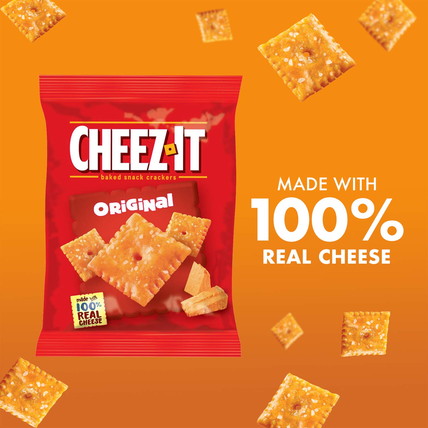 Cheez-It Baked Snack Cheese Crackers, 4 Flavor Variety Pack, School Lunch  Snacks, Single Serve Bag (42 Bags) 