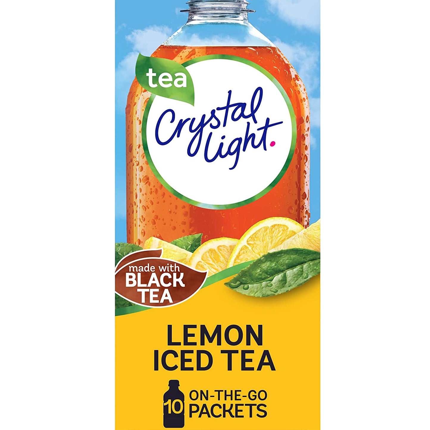 Crystal Light Sugar-Free Lemon Iced Tea On-The-Go Powdered Drink Mix 10 Count
