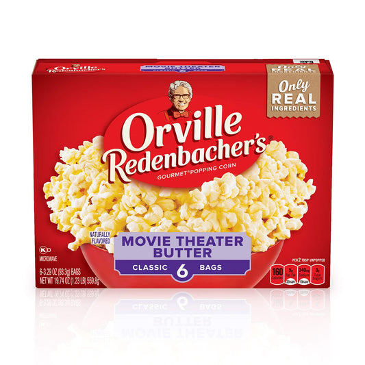 Orville Redenbacher's Naturals Simply Salted Microwave Popcorn, 6-Count (Pack of 6)