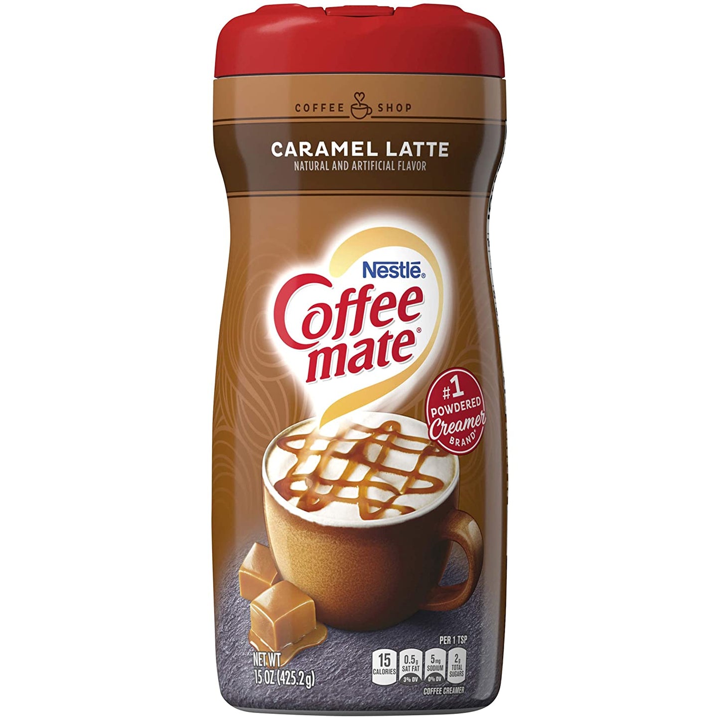 Nestle Coffee-Mate Coffee Creamer Caramel Latte, Pack of 6 (15 Ounce)