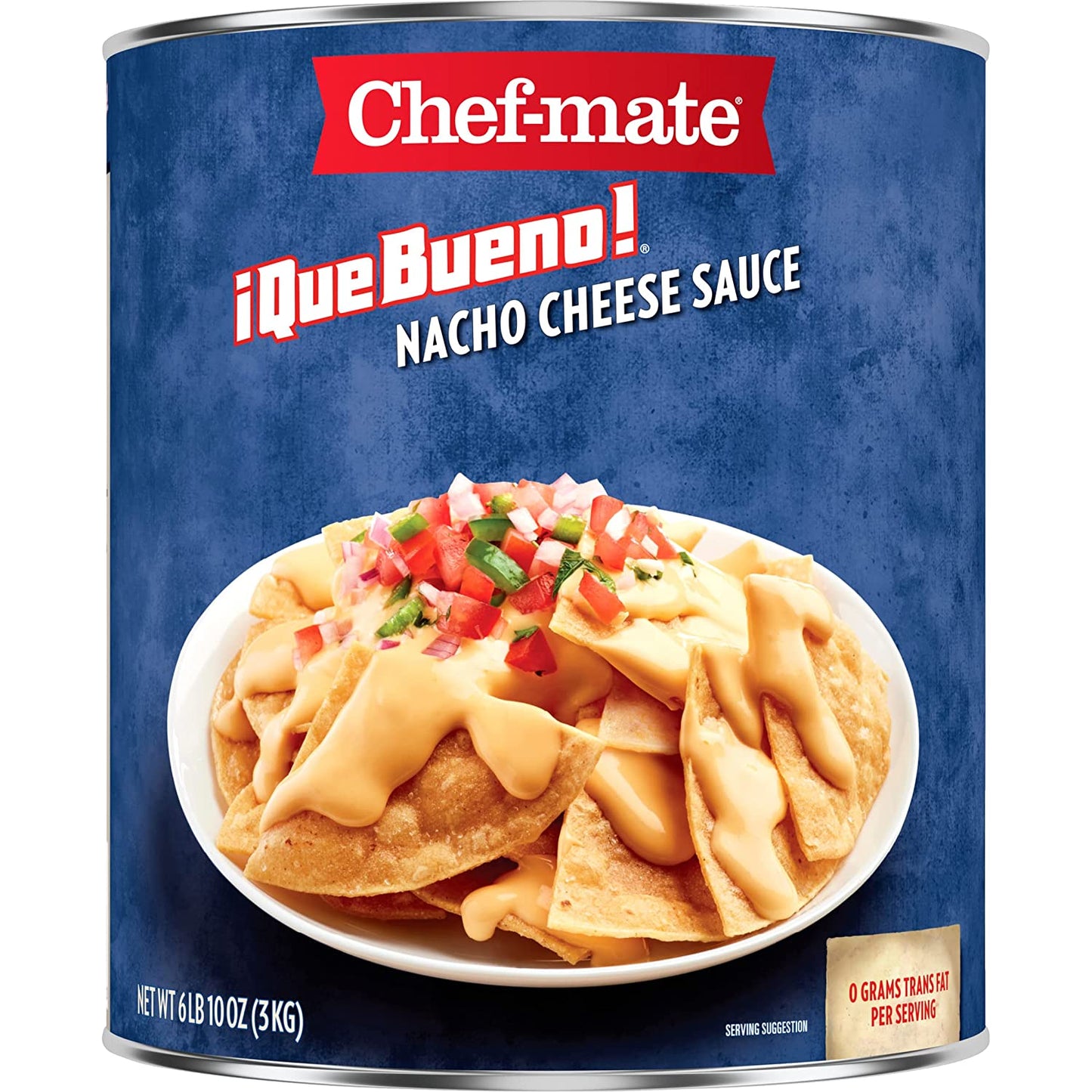 Chef-mate Que Bueno Nacho Cheese Sauce and Queso, Canned Food, 106 Ounce