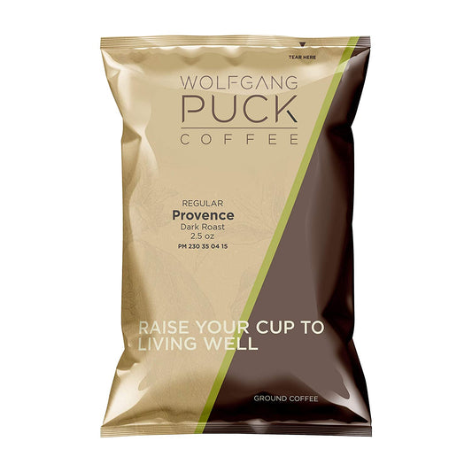 Wolfgang Puck Coffee, Provence French Roast, 2.5 ounce Portion Packs (makes 8-10 cups) (Pack of 18)