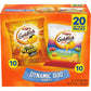 Pepperidge Farm Goldfish Crackers Dynamic Duo Variety Pack with Colors Cheddar and Flavor Blasted Xtra Cheddar, Snack Packs 20-count, 0.9 Ounce (Pack of 20)