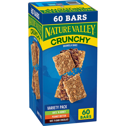 Nature Valley Crunchy Value Pack, 1.49 oz, 30 ct, 60 bars total