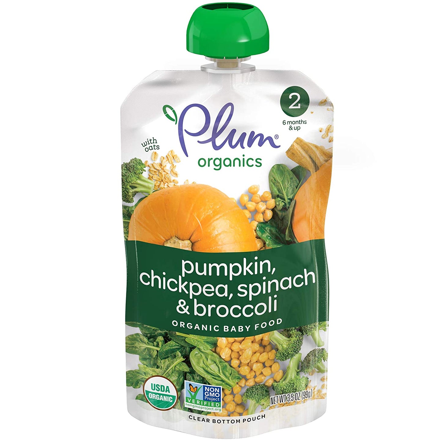 Plum Organics Hearty Veggie, Organic Baby Food, Variety Pack, 3.5 Ounce Pouch (Pack of 18)