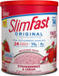 SlimFast Meal Replacement Powder, Original Strawberries & Cream, Weight Loss Shake Mix, 10g of Protein, 14 Servings