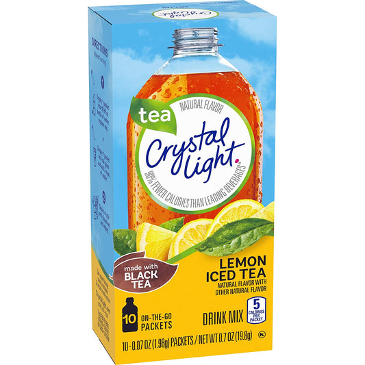 Crystal Light Sugar-Free Lemon Iced Tea On-The-Go Powdered Drink Mix 120 Count