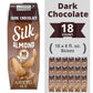 Silk Shelf-Stable Almondmilk Singles, Dark Chocolate, Dairy-Free, Vegan, Non-GMO Project Verified, 8 oz. (Pack of 18)