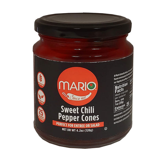 Mario Camacho Sweet Mini Chili Peppers, Sweet, 4.2 Fl Ounce