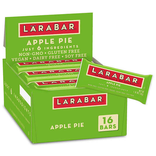 Larabar Apple Pie, Gluten Free Vegan Fruit & Nut Bar, 1.6 oz Bars, 16 Ct