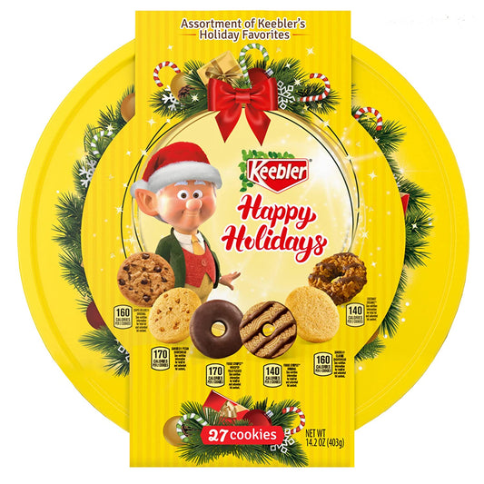Keebler Holiday Cookie Tin 14.2oz