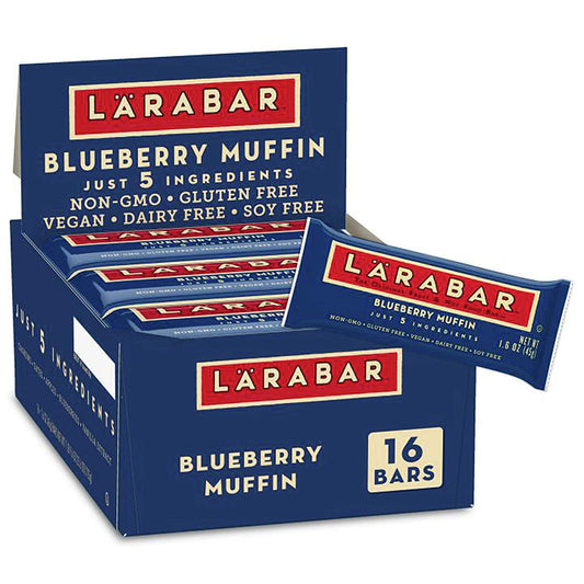 Larabar Bluberry Muffin, Gluten Free Vegan Fruit & Nut Bar, 1.6 oz, 16 ct