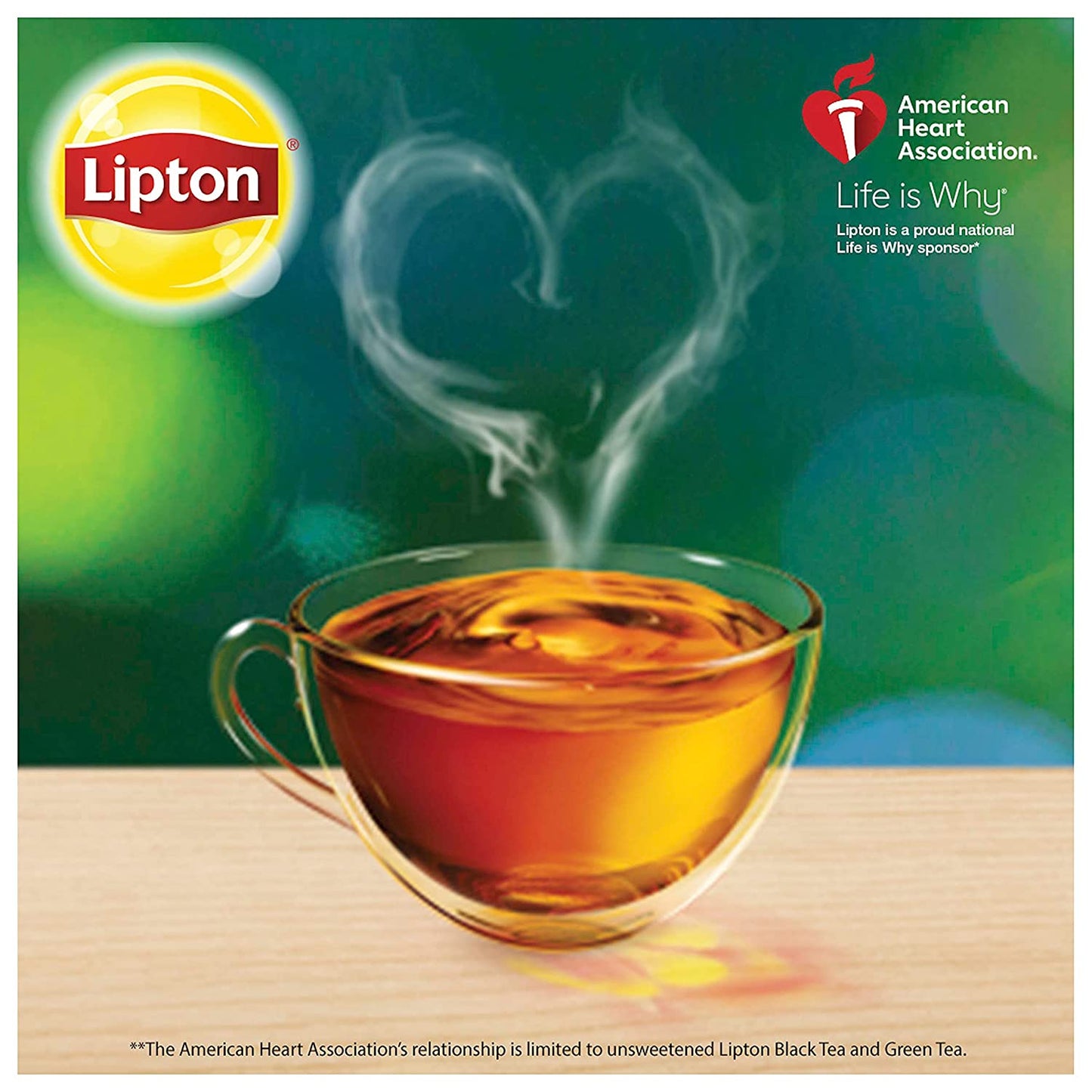 Lipton Tea Bags For a Delicious Beverage Decaf Black Tea Caffeine-Free and Made With Real Tea Leaves 75 Tea Bags (Pack of 2)