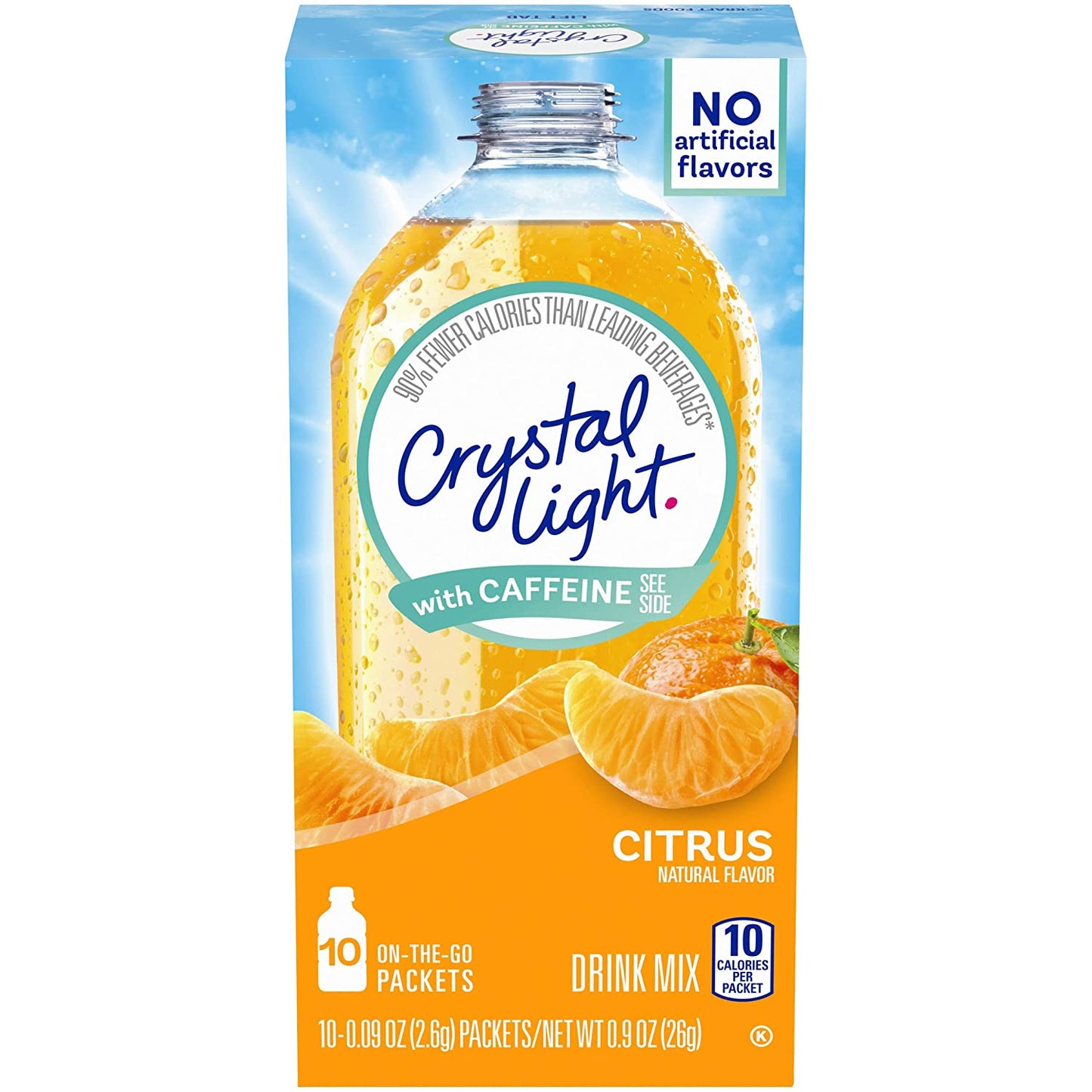 Crystal Light Sugar-Free Grape Energy Drink Mix with Caffeine (120 On-the-Go Packets, 12 Packs of 10) & Citrus Energy Drink Mix with Caffeine (10 On-the-Go Packets)