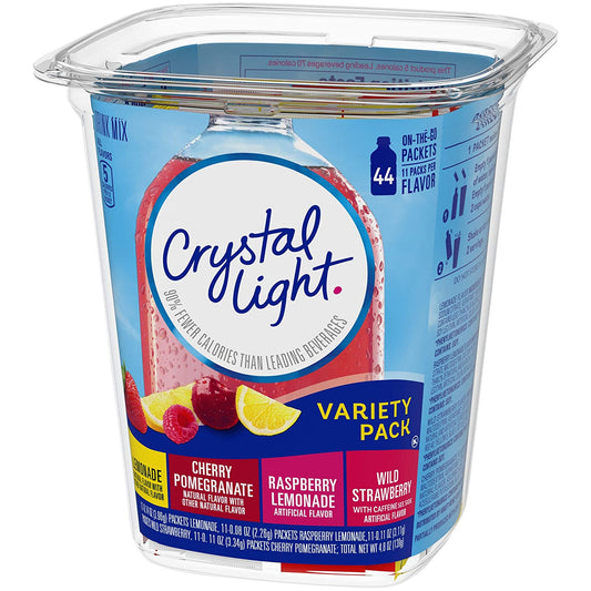 Crystal Light Sugar-Free Fruit Variety On-The-Go Powdered Drink Mix 44 Count