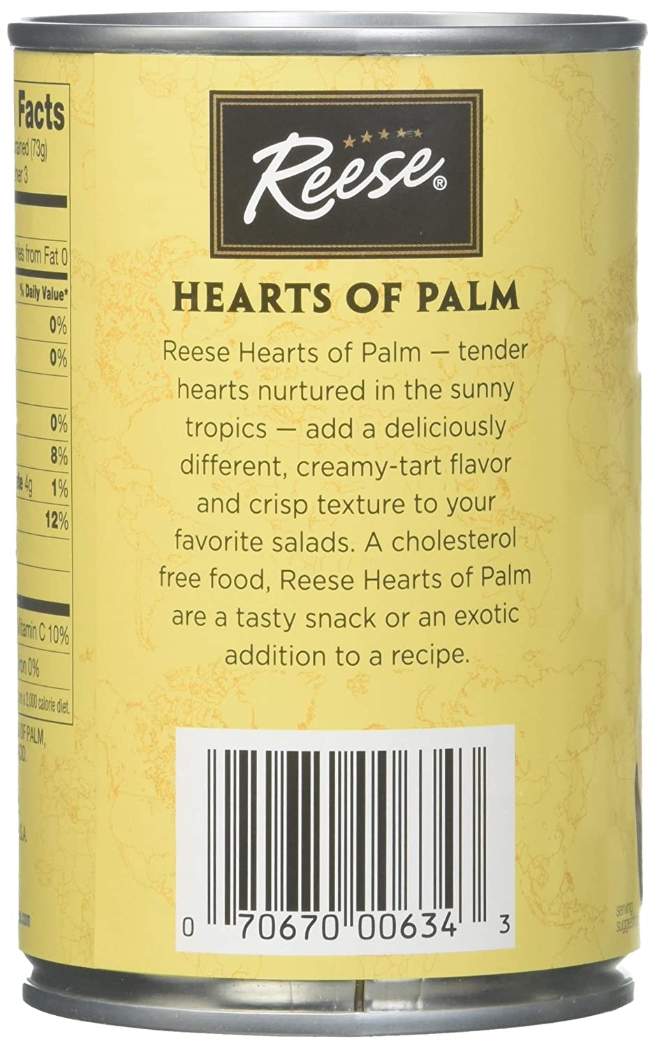 Reese Hearts of Palm Slices, 14 Ounces (Pack of 6)