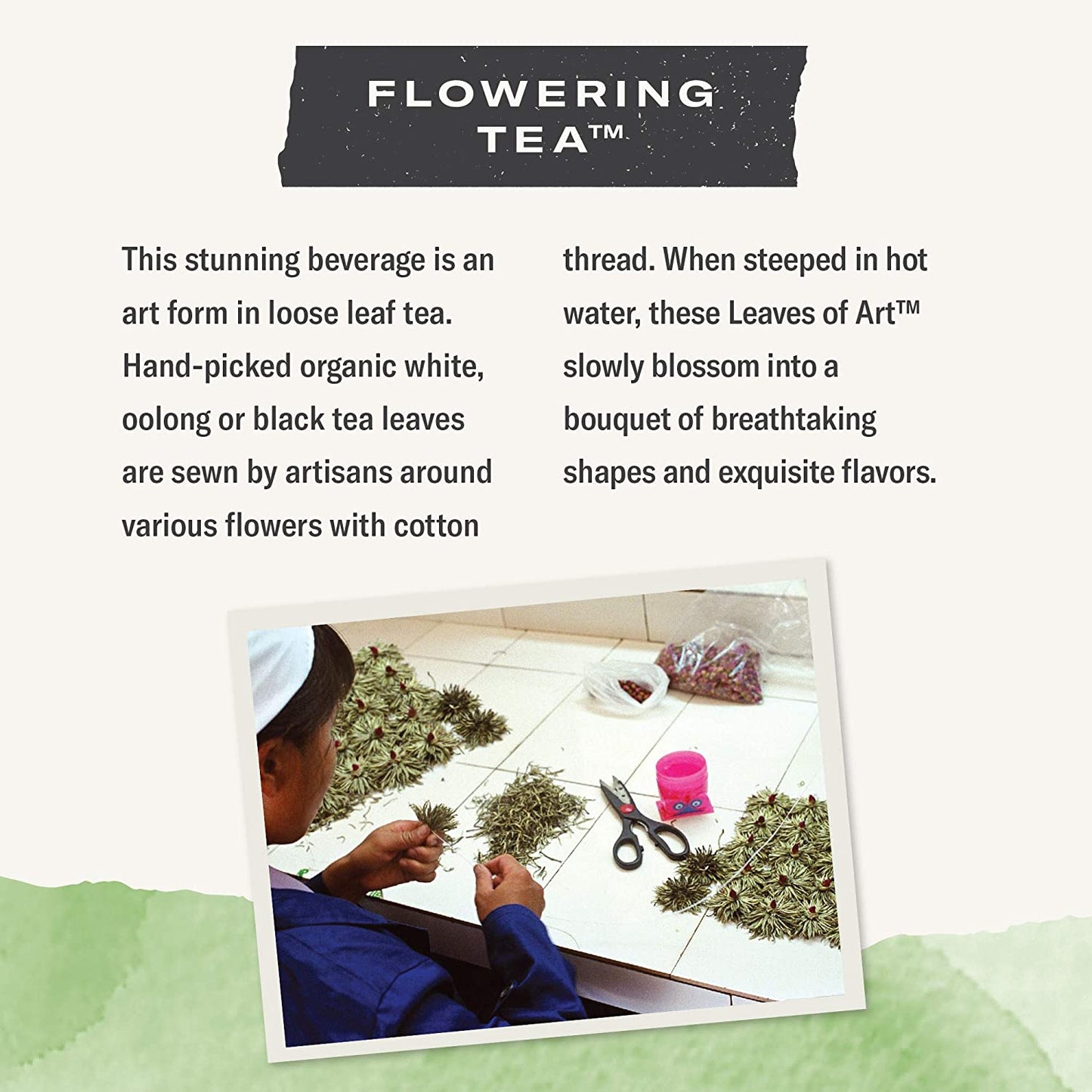Numi Organic Tea Dancing Leaves Flowering Tea Gift Set, 16 Oz(Pack of 5) (Packaging May Vary)