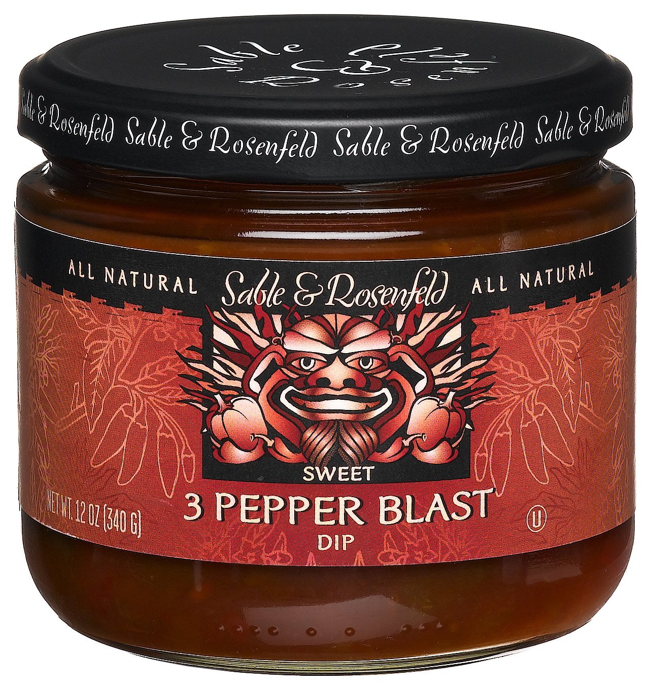 Sable and Rosenfeld 3 Pepper Blast Dip, 12-Ounce Glass Jars (Pack of 6)