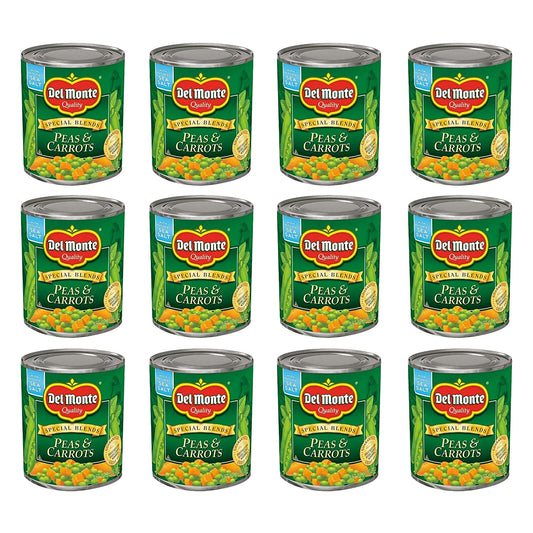 DEL MONTE SPECIAL BLENDS Peas & Carrots, Canned Vegetables, 12 Pack, 8.5 oz Can
