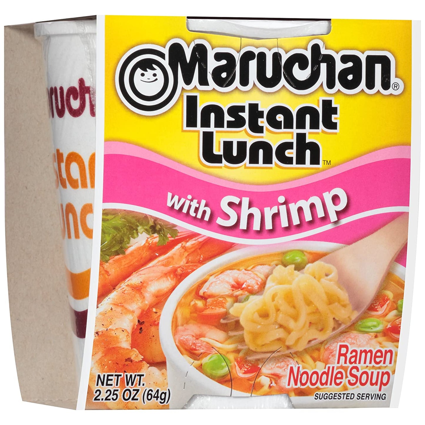 Maruchan Instant Lunch Shrimp Flavor, 2.25 Oz, Pack of 12