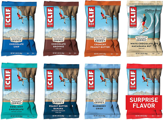 CLIF BARS - Energy Bars - Best Sellers Variety Pack- Made with Organic Oats - Plant Based (2.4 Ounce Protein Bars, 16 Count) Packaging & Assortment May Vary (Amazon Exclusive)