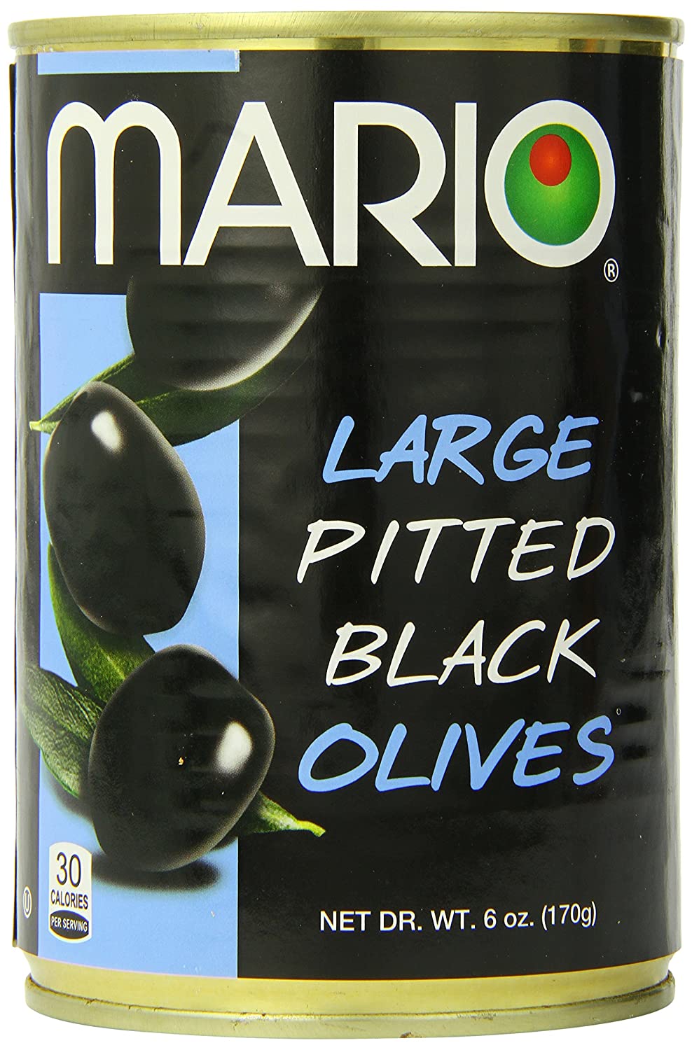 Mario Olive-Large Ripe, 6 Ounce (Pack of 12)