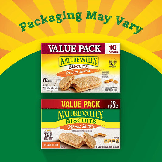 Nature Valley Biscuits With Peanut Butter, 13.5 oz, 10 ct